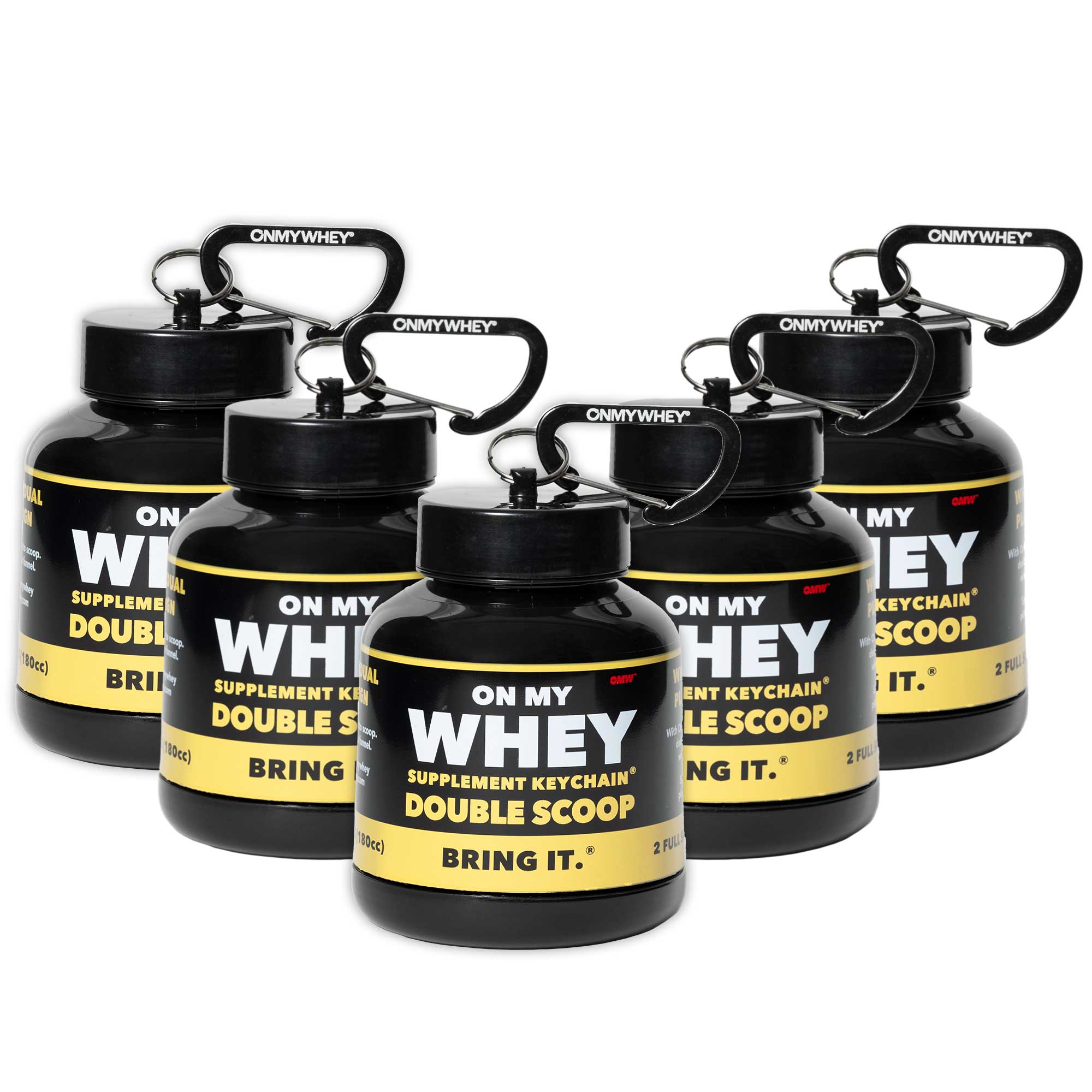 OnMyWhey - Double Scoop (180cc) - Protein Powder and Supplement Funnel Keychain